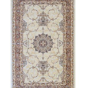 Elegant Beige Oriental Floral Rug